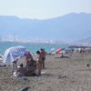 Italy, Campania, Torre Picentina beach, view to port
