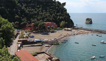 Italy, Campania, Vico Equense beach