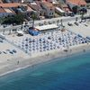 Italy, Catona beach, aerial view