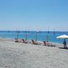 Italy, Diamante Buonvicino beach, sunbeds
