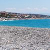Italy, Falerna Marina beach, pebble