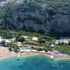 Italy, Marina di Equa beach, aerial view