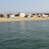 Italy, Marina di Gioia Tauro beach, view from water