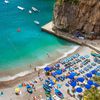 Italy, Marina di Praia beach, view from top