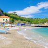 Italy, Marina di Puolo beach, water edge