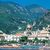 Italy, Minori beach, view from water