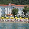 Italy, Policastro Bussentino beach, view from water