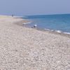 Italy, Riace Marina beach, pebble