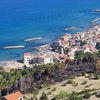 Italy, Santa Maria di Castellabate beach, aerial view