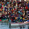 Angola, Baia Farta beach, fishing market