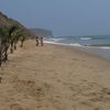 Angola, Cabo Ledo beach, palms