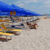 Calabria, Botricello beach, sunbeds