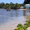 Dominica, Calibishie beach, water edge