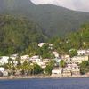 Dominica, Loubiere beach, view from water