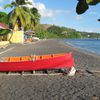 Dominica, Mero beach, boat