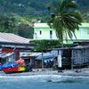 Dominica, Roseau beach, view from water