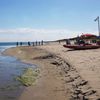 Italy, Apulia, Chiatona beach, lifeguard town