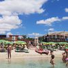 Italy, Apulia, Cisaniello beach, view from water