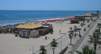 Italy, Basilicata, Lido di Metaponto beach