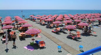 Italy, Basilicata, Lido di Policoro beach