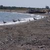 Italy, Calabria, Fossa-Solfara Mare beach