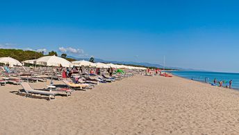 Italy, Calabria, Marina di Sibari beach