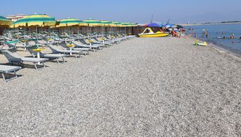 Italy, Calabria, Marina Schiavonea beach