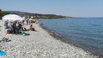 Italy, Calabria, Montegiordano Marina beach