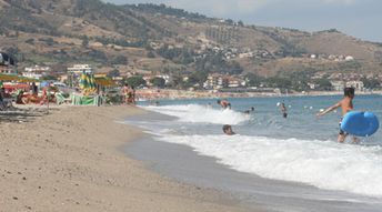 Italy, Calabria, Montepaone Lido beach