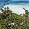 Maldives, Faafu, Magoodhoo beach, aerial