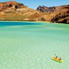 Mexico, Playa Balandra beach, kayak