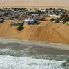 Namibia, Henties Bay beach, view from water