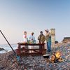 Namibia, Terrace Bay beach, picnic