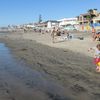 USA, San Diego, Del Mar beach, wet sand