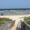 USA, Texas, Port Aransas beach, view from dune