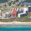 USA, Texas, South Padre Island, beach, aerial view