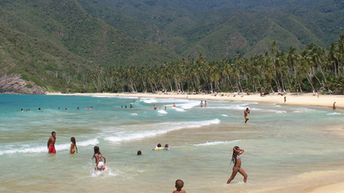 Venezuela, Choroni, Puerto Colombia, Playa Grande beach