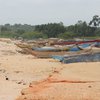 Angola, Cabinda beach, lifeguard tower