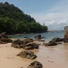 Brazil, Morro de Sao Paulo, Praia Ponta da Pedra beach, rocks