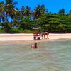 Brazil, Morro de Sao Paulo, Quarta Praia beach, view from water