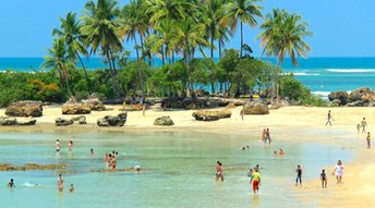 Brazil, Morro de Sao Paulo, Segunda Praia beach