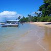 Brazil, Morro de Sao Paulo, Terceira Praia beach, boat