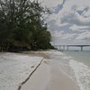 Cambodia, Sihanoukville, Hawaii Beach, bridge