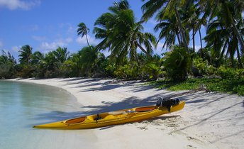 Cook Islands, Aitutaki, Ee island beach (Ee motu)