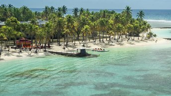 Guadeloupe, Grande Terre, Anse Accul beach, Club Med La Caravelle