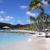 Guadeloupe, Grande Terre, Anse Accul beach, water edge