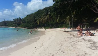 Guadeloupe, Grande Terre, Anse des Rochers beach