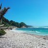 Guadeloupe, Grande Terre, Gros Sable beach, stones