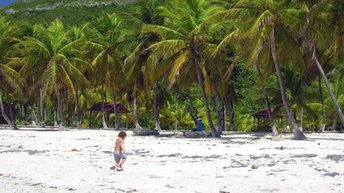 Guadeloupe, La Desirade, Le Souffleur beach