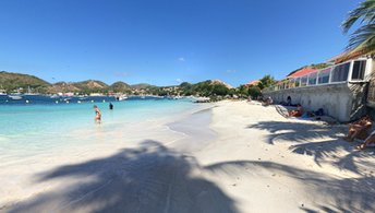 Guadeloupe, Les Saintes, Anse du Fond Cure beach, white sand